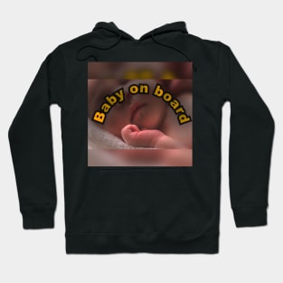 Baby on the board prints/picture Hoodie